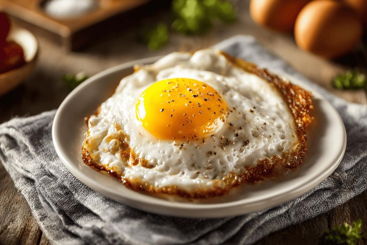 Calories œuf au plat : valeurs nutritionnelles, apports en protéines et information nutritionnelle