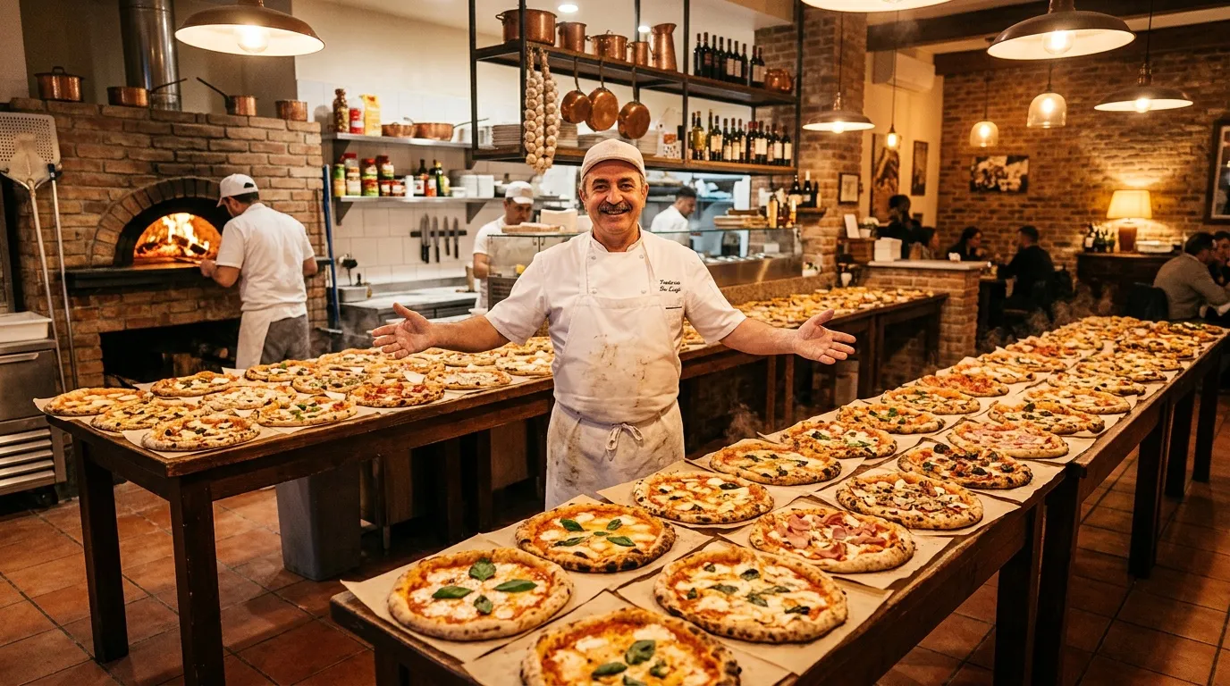 Combien de pizzas pour 50 personnes : calculateur