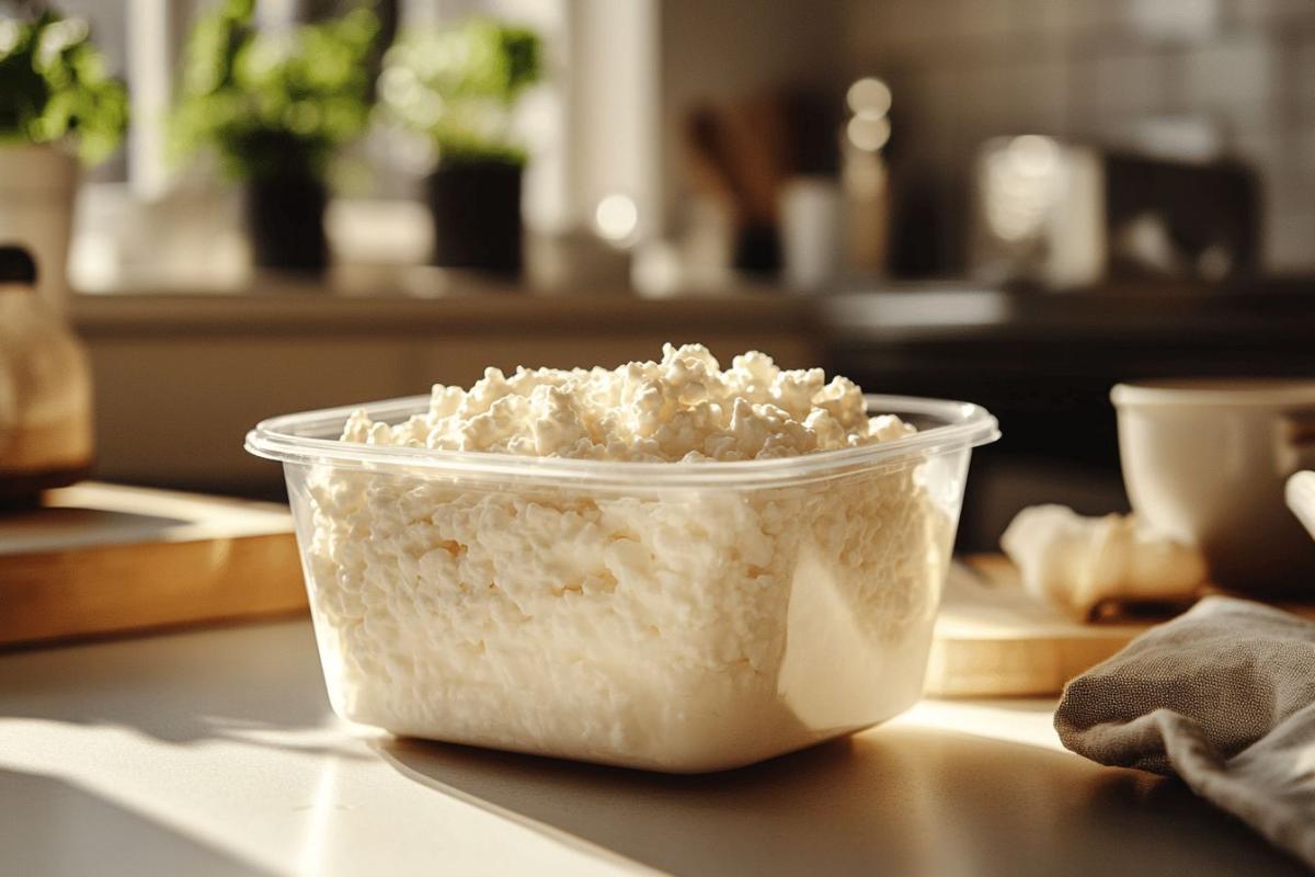 Cottage cheese Lidl - fromage blanc faible en matières grasses 300g