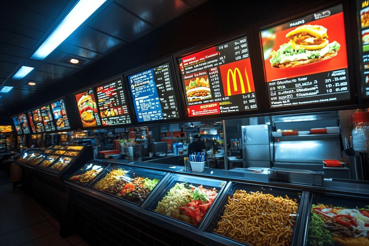 Menu nutrition McDonald's : calories et informations nutritionnelles complètes