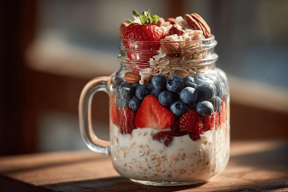 Overnight oats : la recette facile et saine pour un petit-déjeuner faible en calories