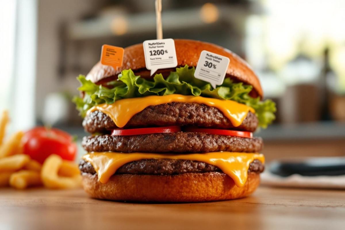 Pain burger : calories et informations nutritionnelles