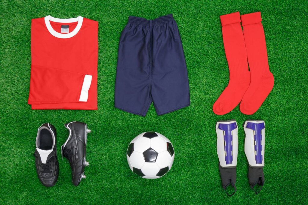 chaussettes publicitaires et autres tenues de foot