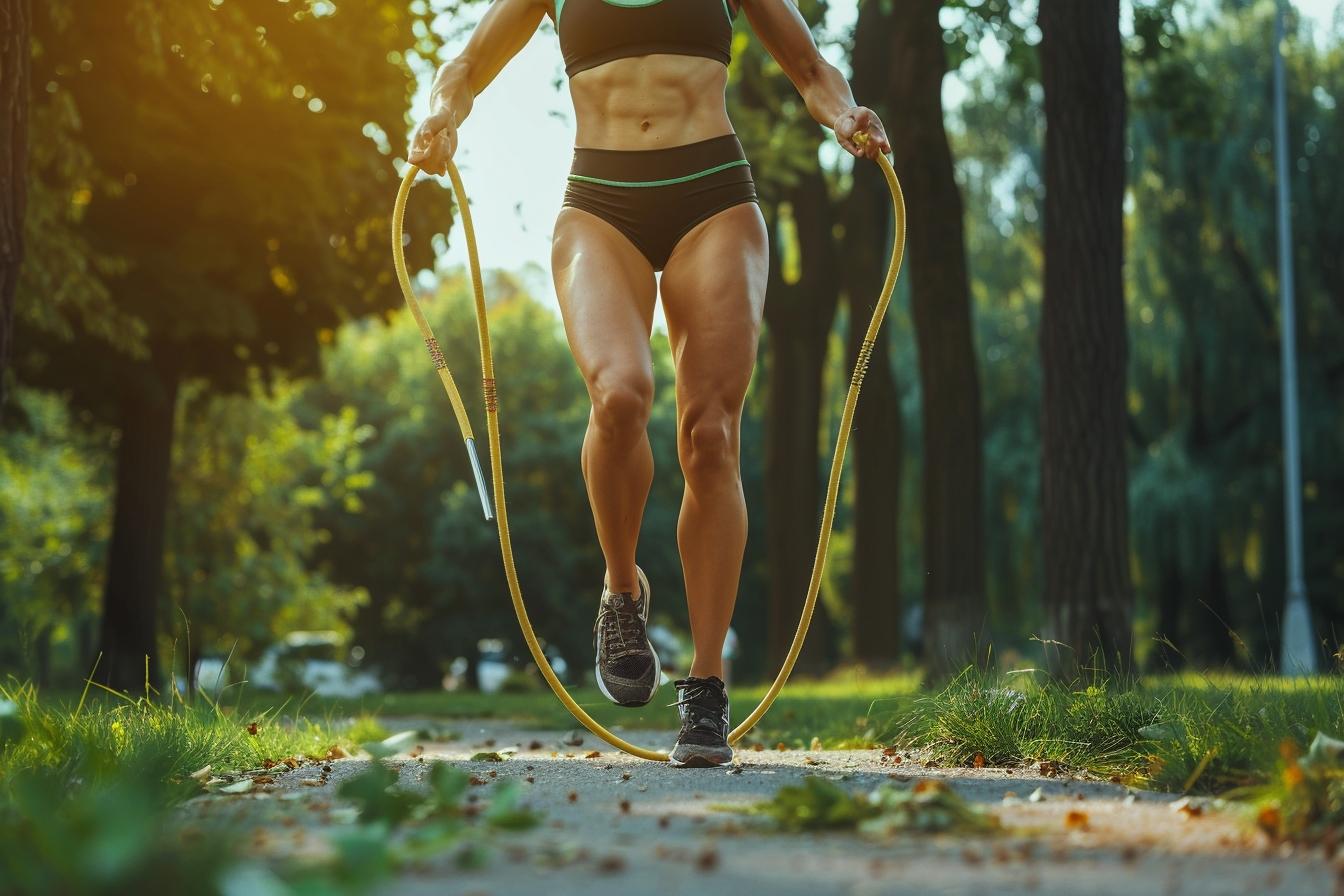 10 exercices avec une corde à sauter pour brûler des calories efficacement