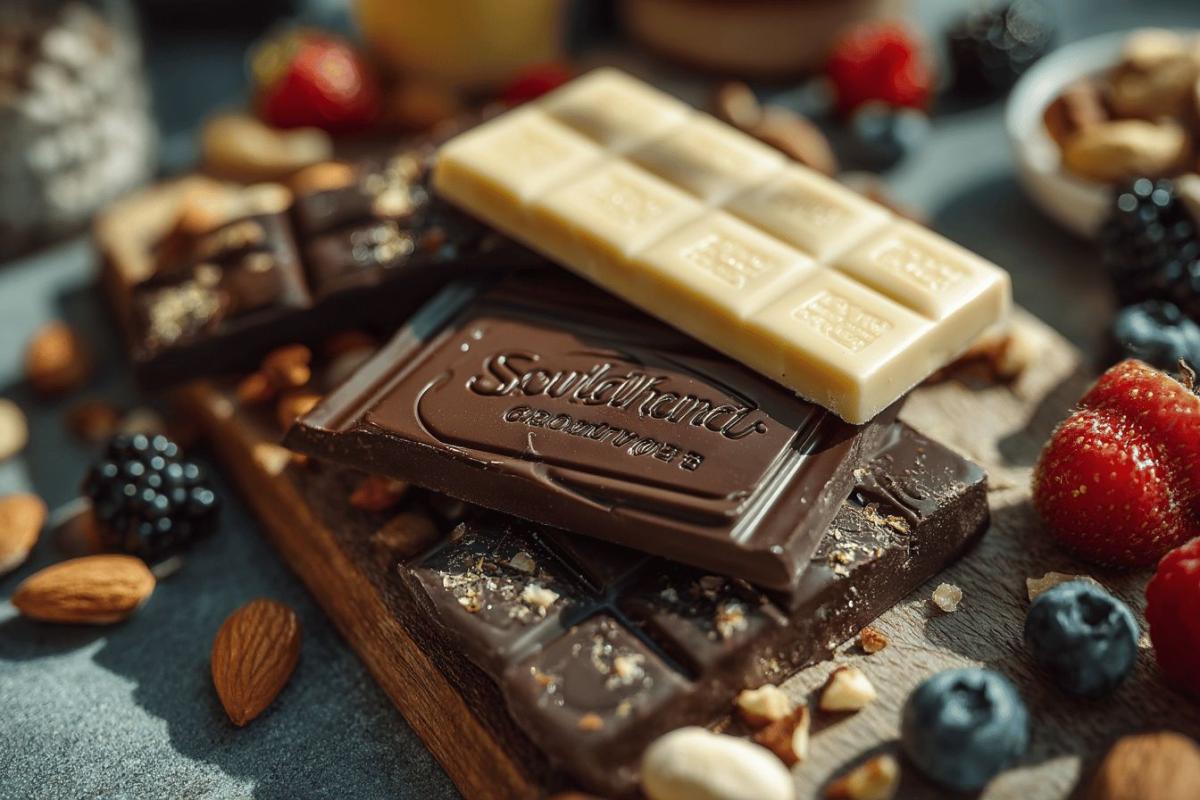 Rocher Suchard calories : informations nutritionnelles et calories du chocolat noir ou lait