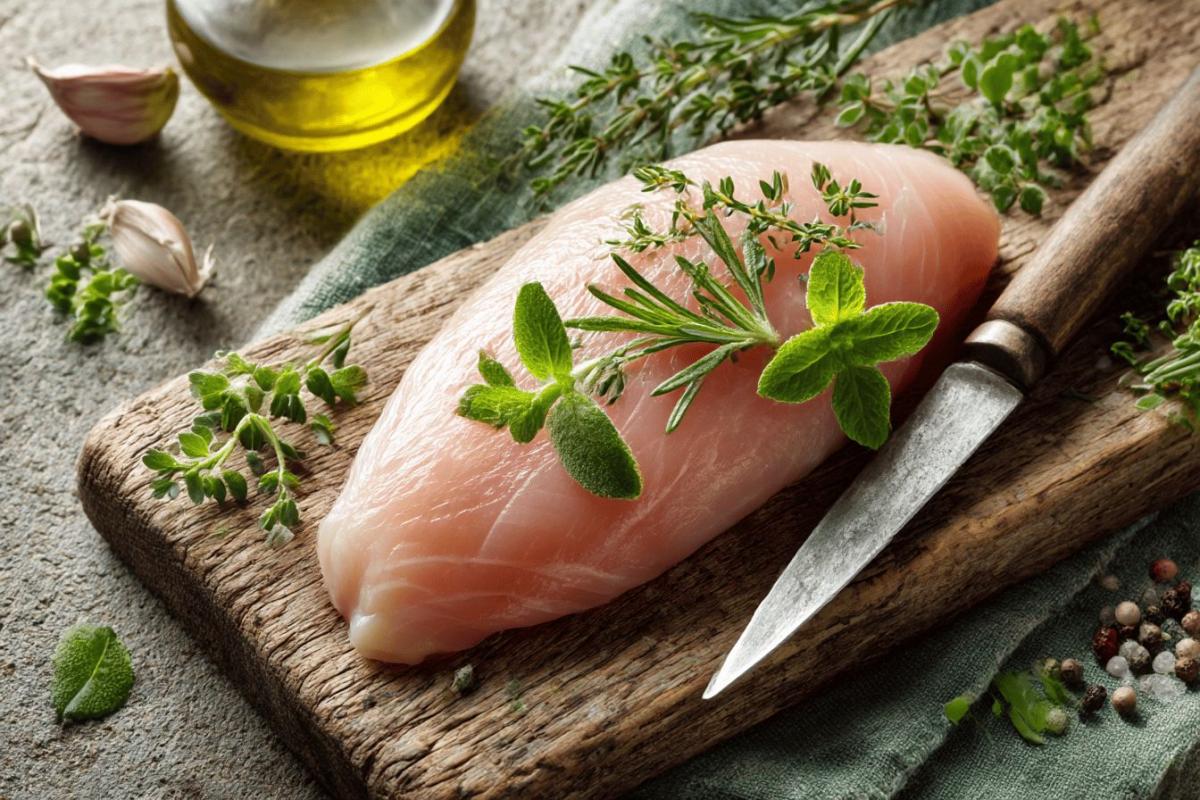 Calories du blanc de poulet : apports nutritifs pour 100 g de filet sans nitrite