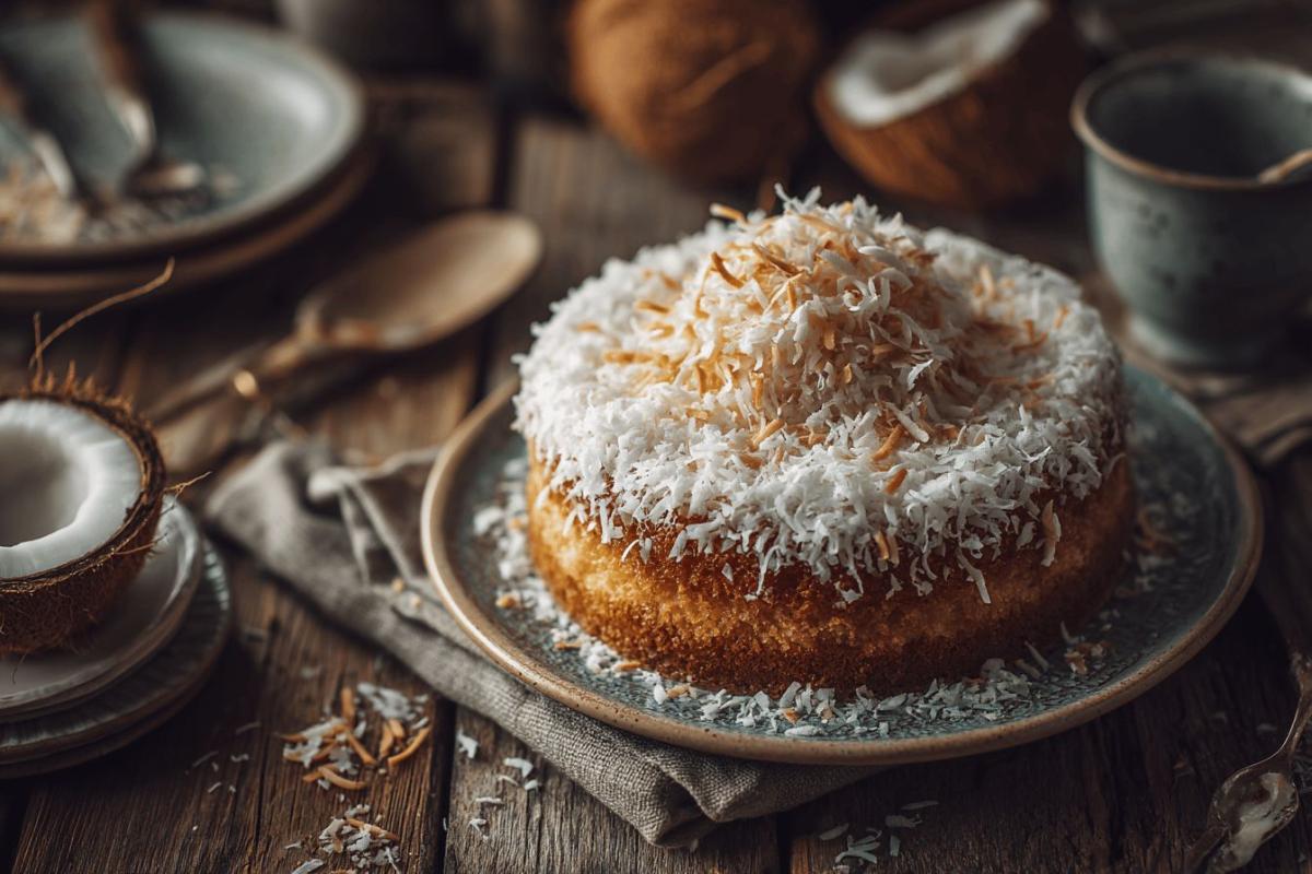 Bolo de coco sans farine : recette et informations nutritionnelles, calories et ingrédients