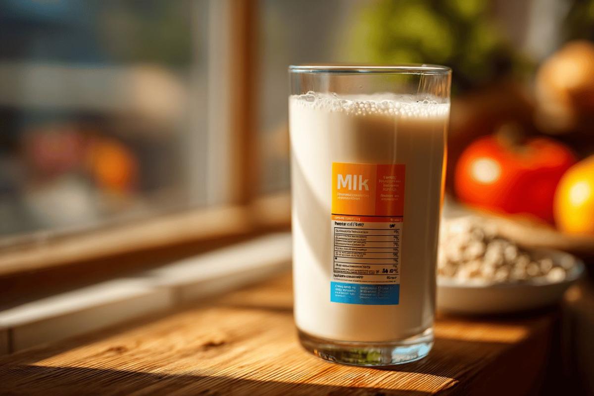 Calories et faits nutritifs pour 150 ml de lait : infos nutritionnelles complètes