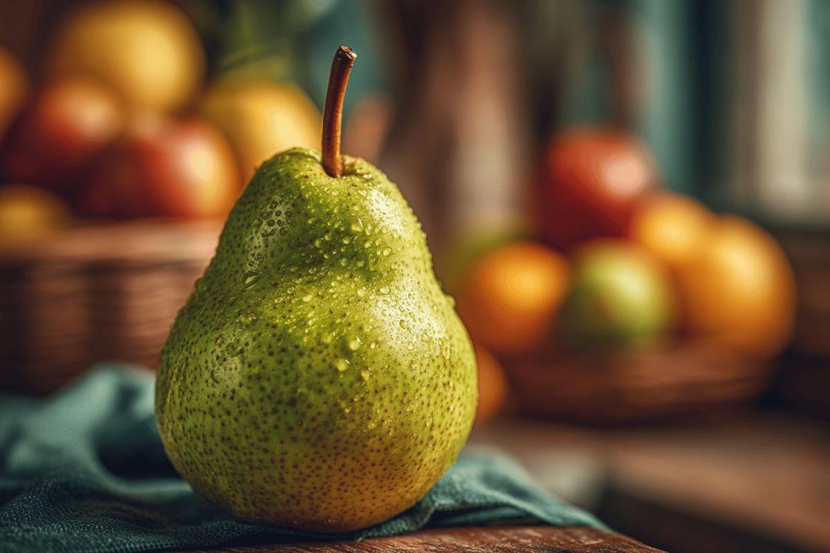 Calories de la poire : valeurs nutritionnelles, composition et apports en glucides, protéines et lipides