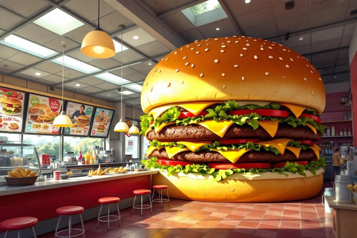 Calories du tower burger original : combien de grammes contient ce délicieux sandwich ?