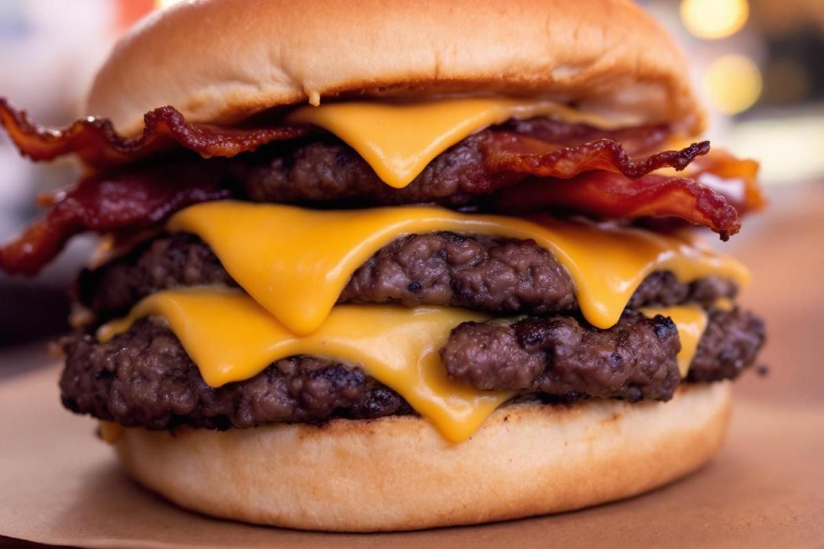 Calories du triple cheeseburger : combien contient ce monstre gourmand ?