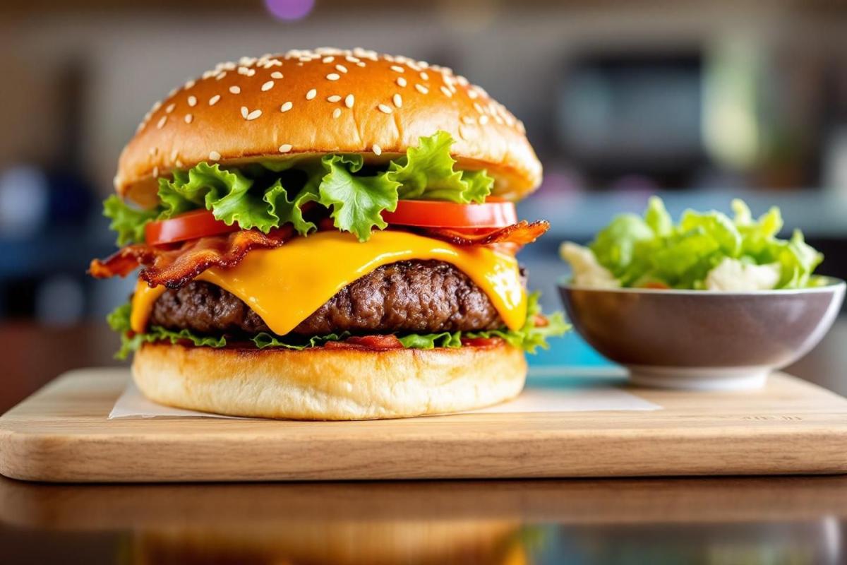 Calories et valeurs nutritionnelles du double cheese bacon XXL : combien de calories dans ce burger ?