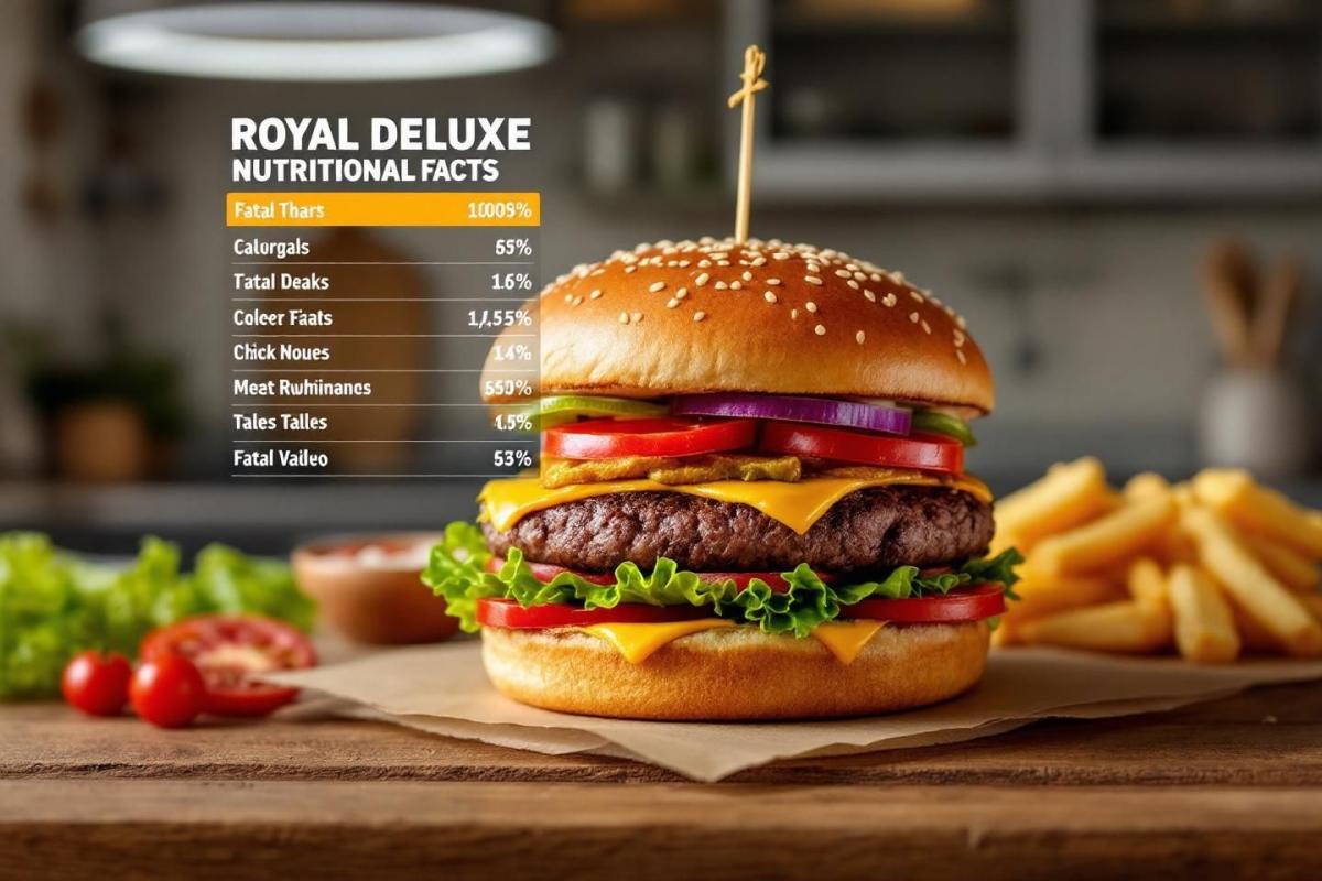 Calories et informations nutritionnelles du Royal Deluxe : apports énergétiques détaillés