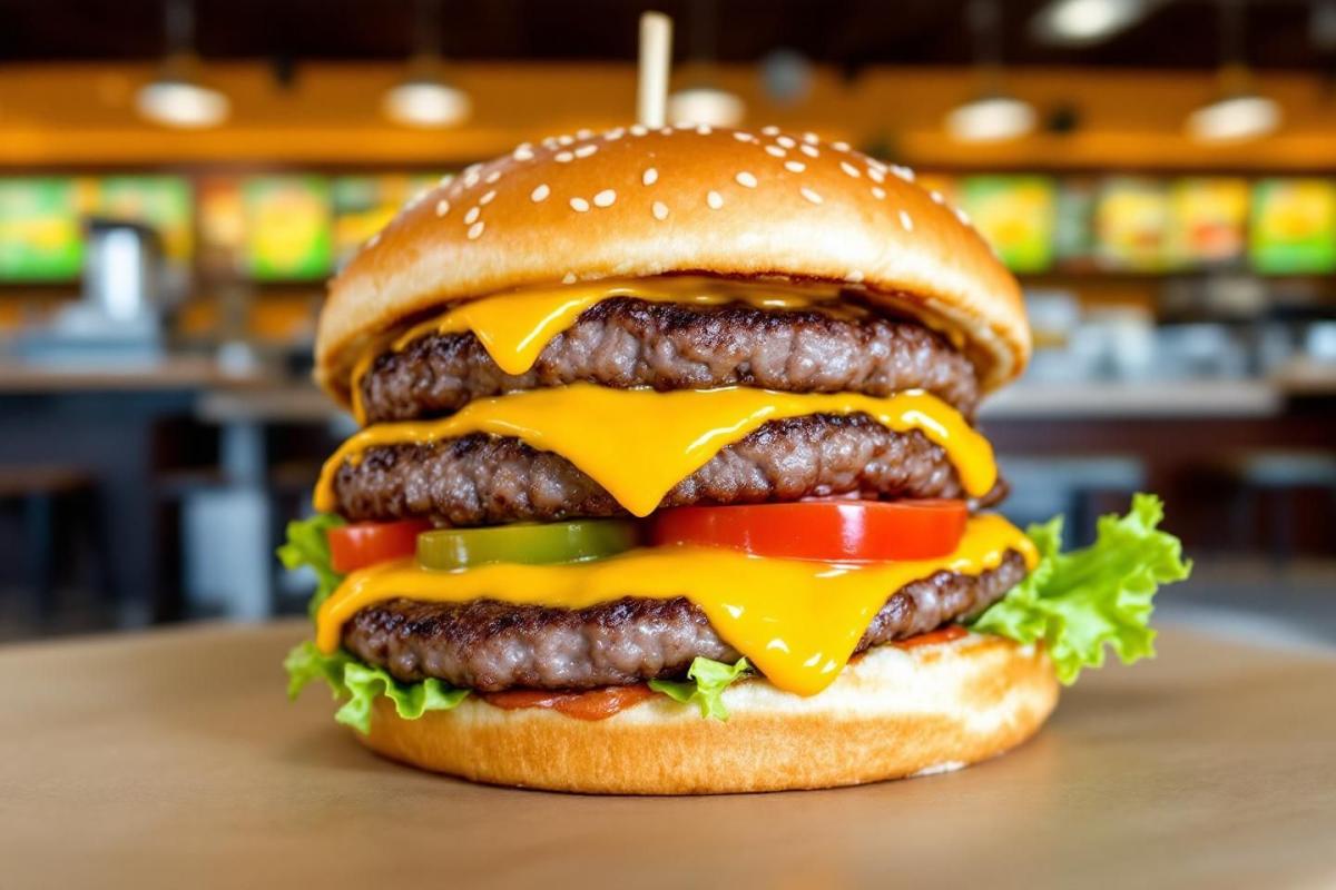 Calories et valeurs nutritives du double cheeseburger : informations nutritionnelles complètes