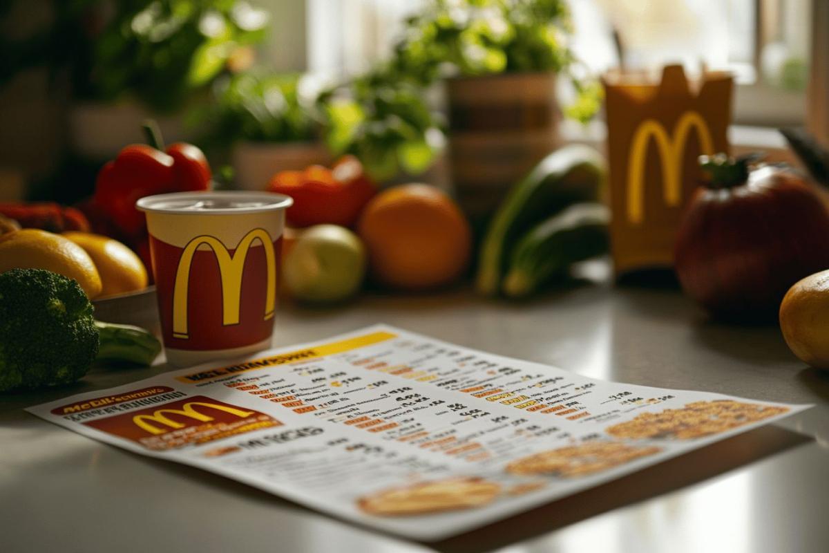 Tableau des calories McDo : valeurs nutritionnelles des produits McDonald's
