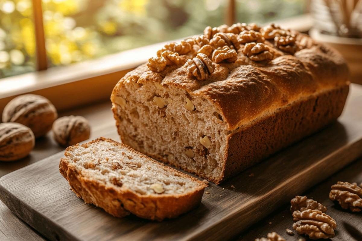 Calories pain aux noix : informations nutritionnelles et faits nutritifs du pain de 300g