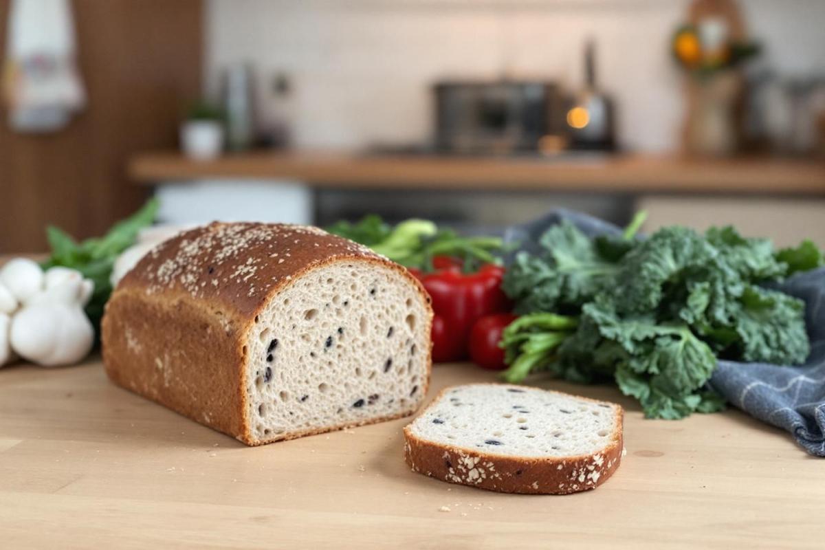 Pain de mie complet Lidl : grandes tranches sans sucres ajoutés pour sandwich